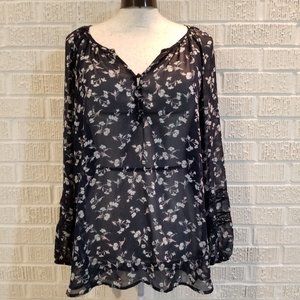3 for 20 LC Lauren Conrad sheer floral blouse